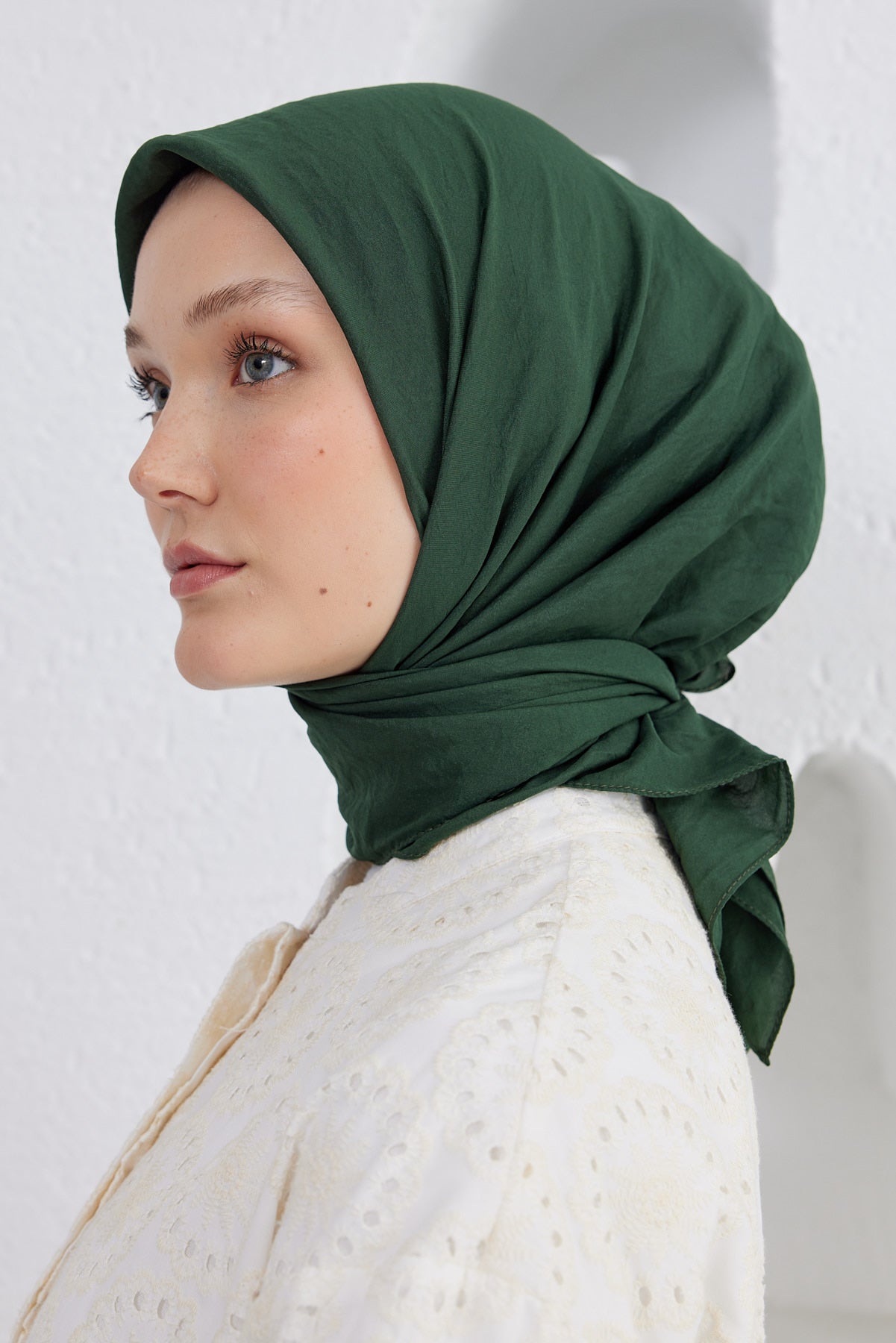 Tesettür Giyim - Elisa Vual Eşarp - Çimen - Emproyal