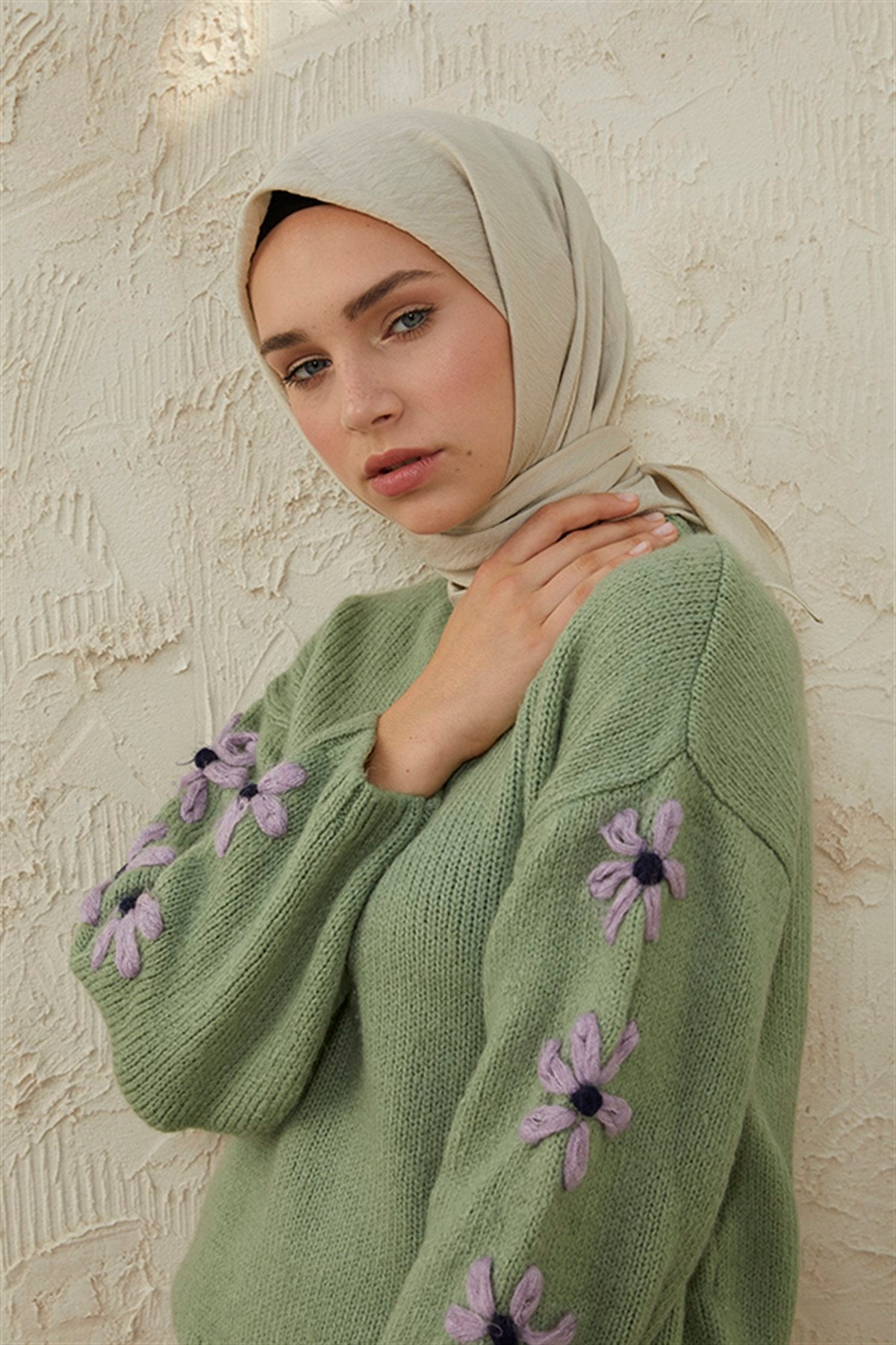 Tesettür Giyim - Oria Eşarp - Taş - Emproyal