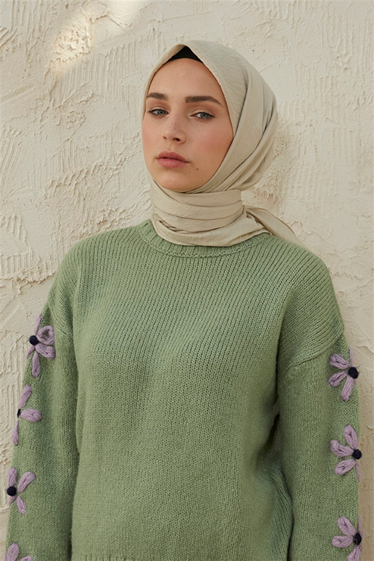 Tesettür Giyim - Oria Eşarp - Taş - Emproyal