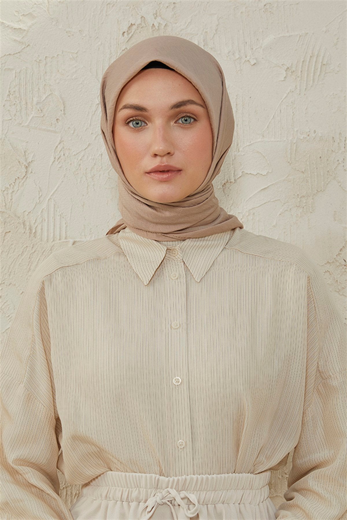 Tesettür Giyim - Oria Eşarp - Vizon - Emproyal