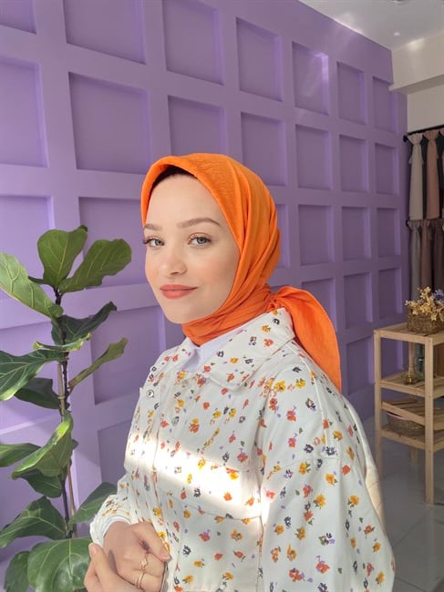 Tesettür Giyim - Oria Eşarp - Orange - Emproyal