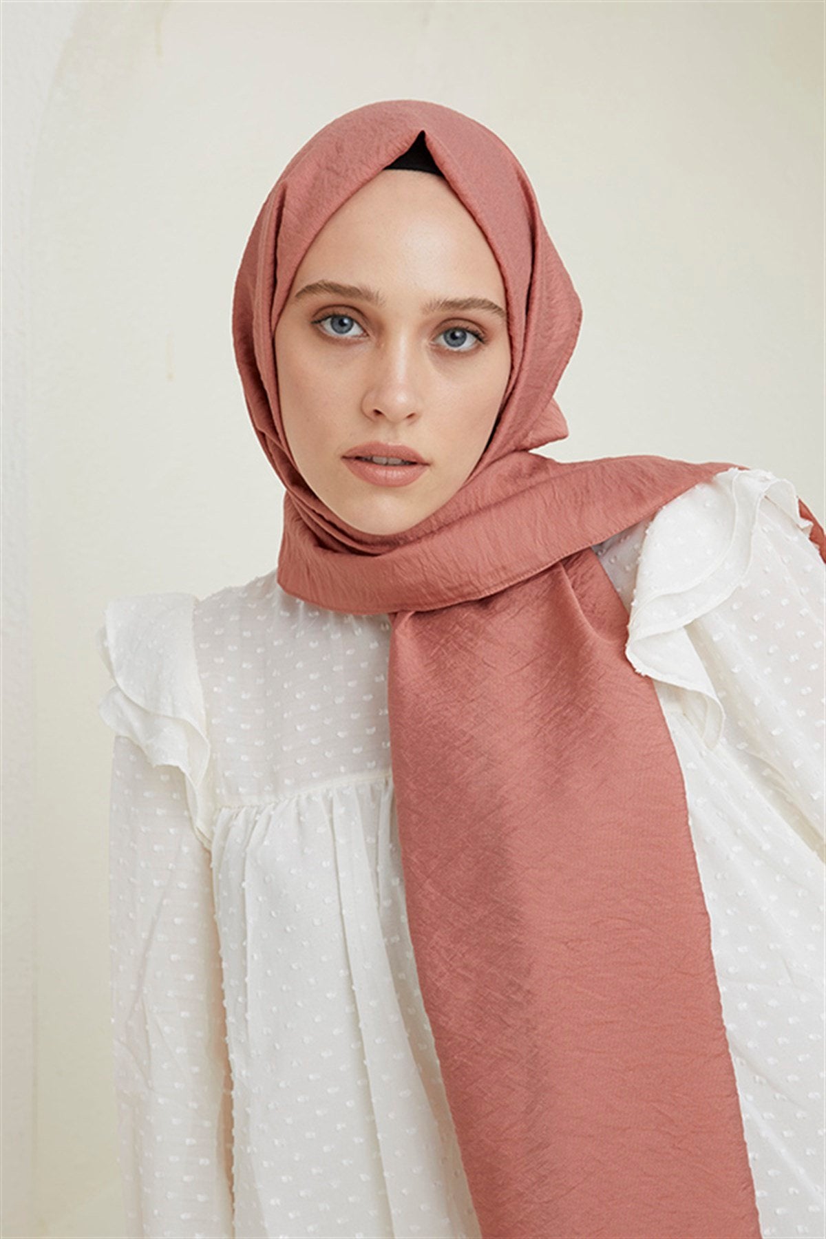 Tesettür Giyim - Oria Şal - Kiraz Çiçeği - Emproyal