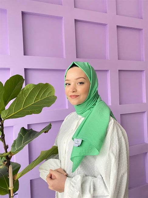 Tesettür Giyim - Oria Şal - Göl Yeşili - Emproyal