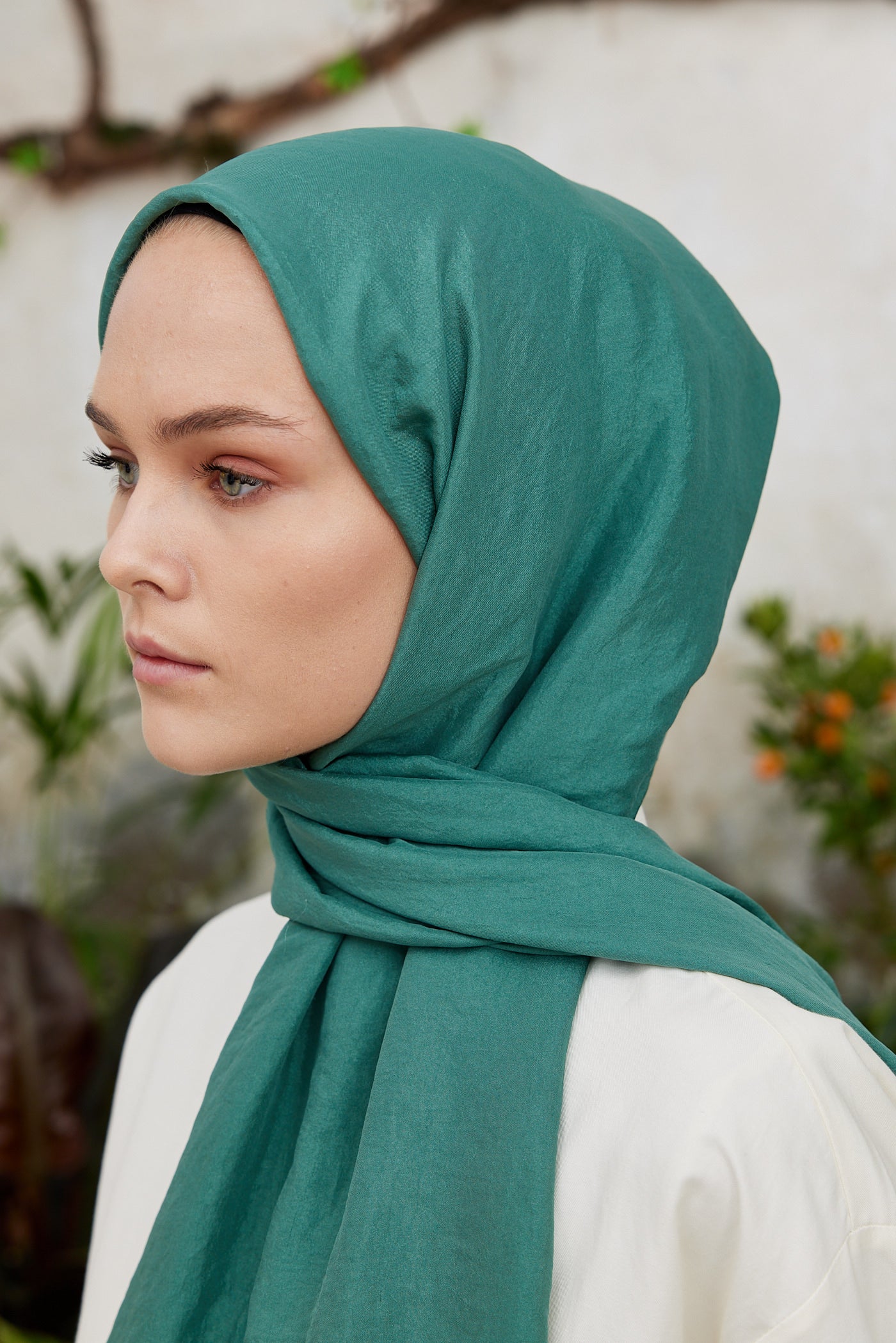 Tesettür Giyim - Elisa Vual Şal - Mint Yeşili - Emproyal