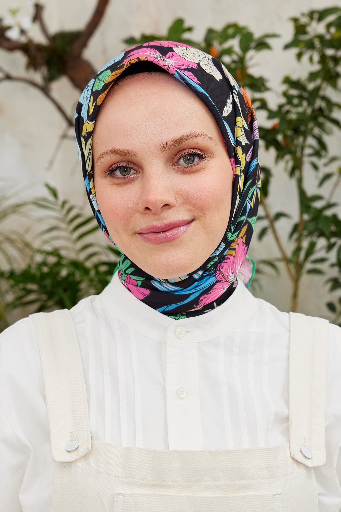 Tesettür Giyim - Pro Line Viola Desen Eşarp - Mint Yeşili - Emproyal