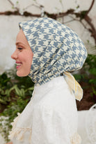 Tesettür Giyim - Pro Line Kazayağı Desen Eşarp - Sarı - Gri - Emproyal