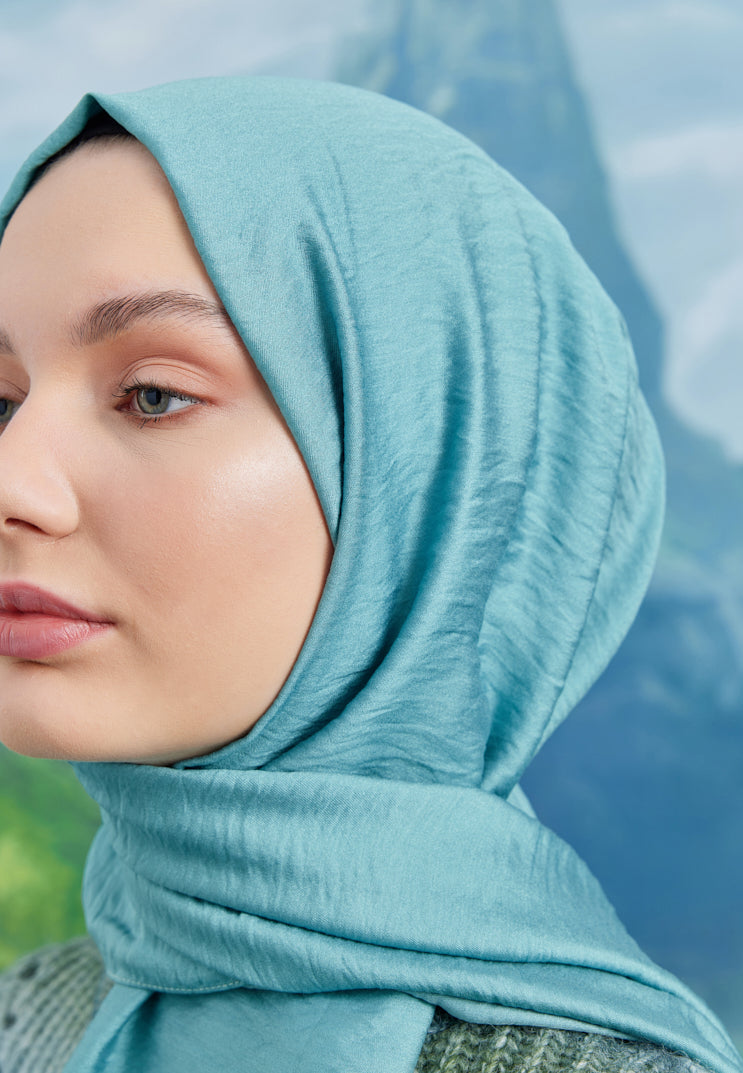 Tesettür Giyim - Carla Şal - Mint Yeşili - Emproyal