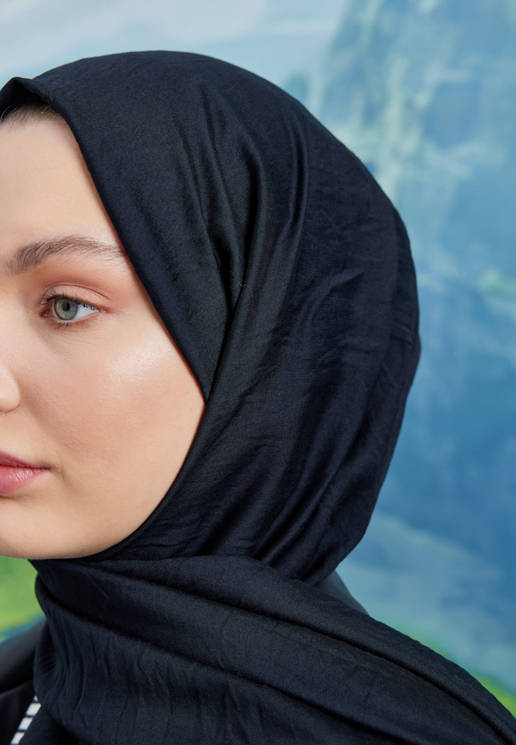 Tesettür Giyim - Carla Şal - Siyah - Emproyal
