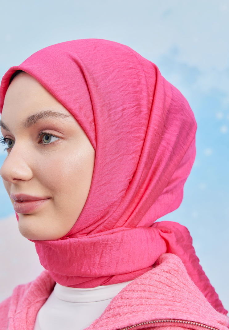 Tesettür Giyim - Carla Şal - Fuşya - Emproyal