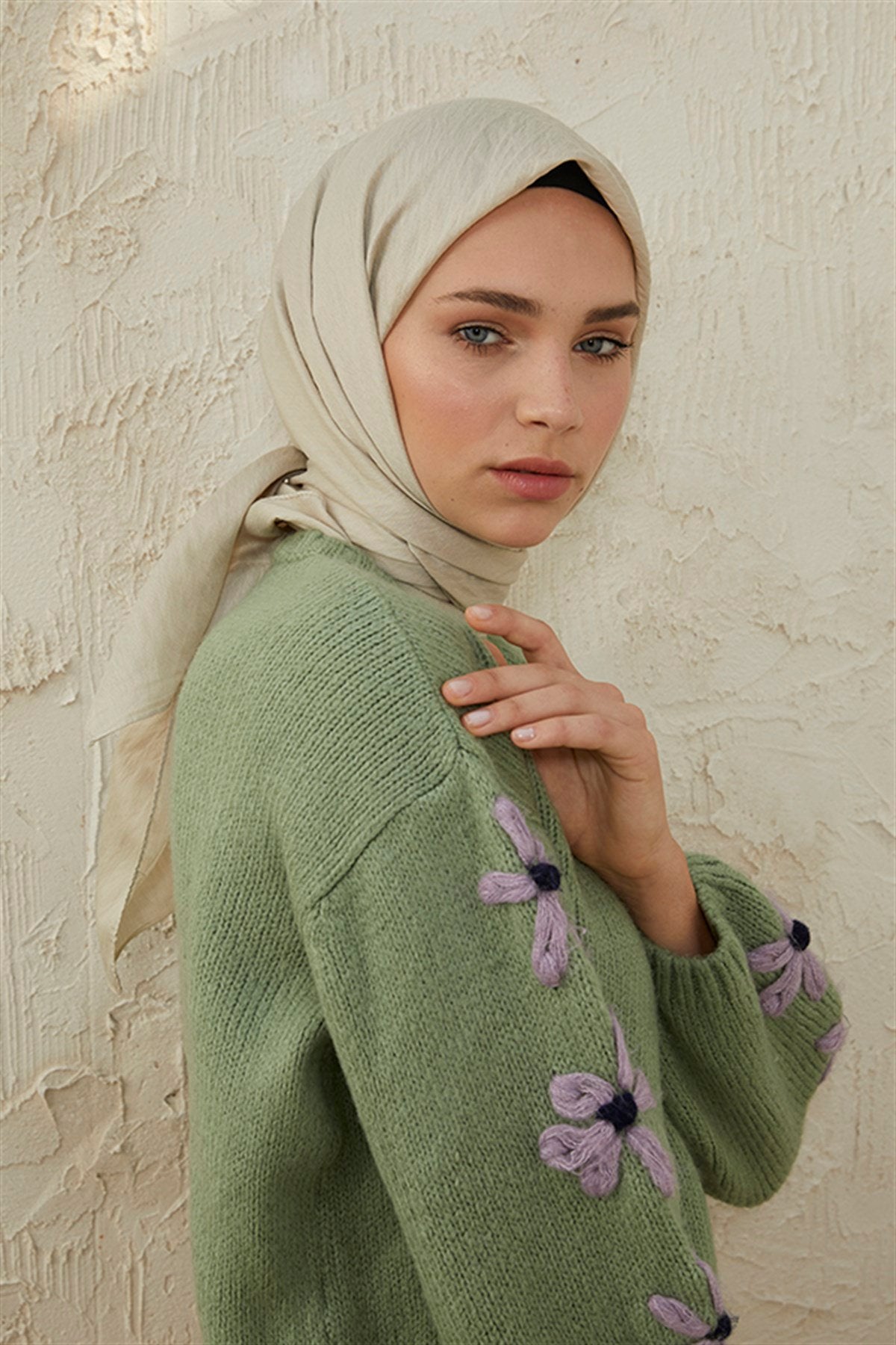 Tesettür Giyim - Oria Eşarp - Taş - Emproyal